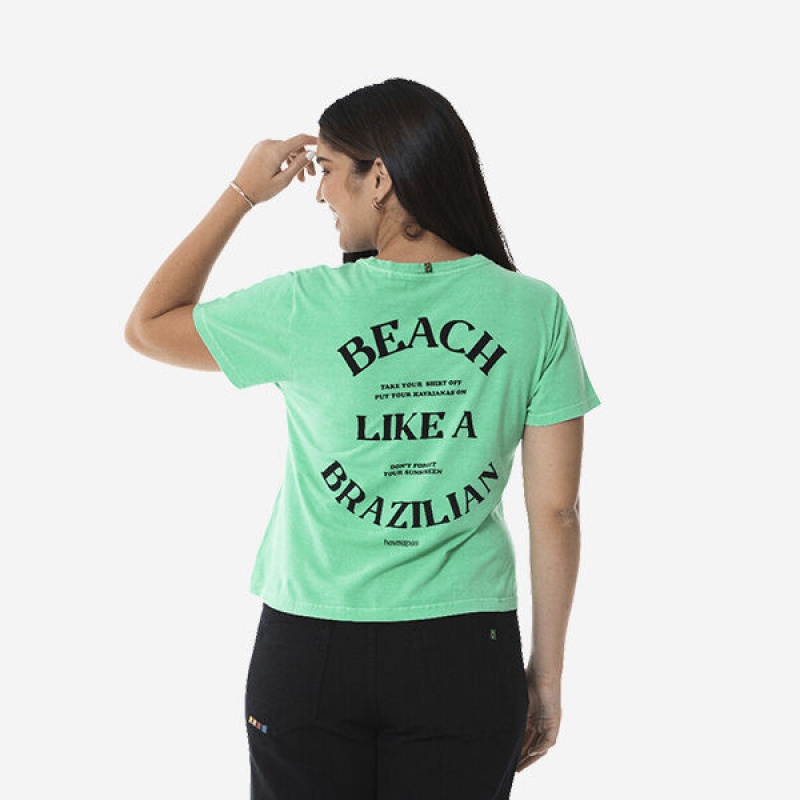 Havaianas Beach Like A Brazilian Bb T-shirts Damen | 7104FUXZI